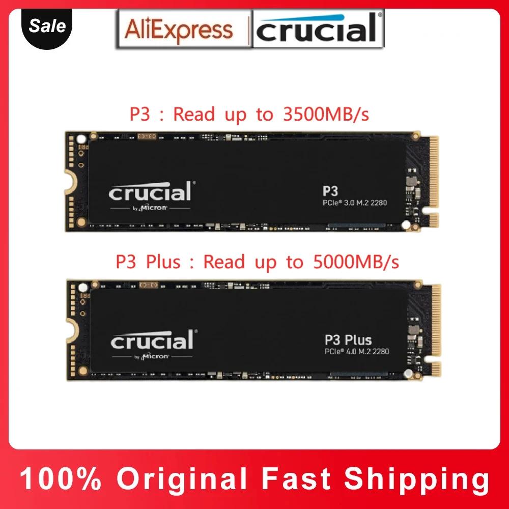 Crucial P5 Plus SSD 2TB 1TB PCIe 4.0x4 M.2 2280 NVMe  ָ Ʈ ũ,   Ƽ HP Ʈ PS5 ũž SSD